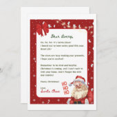 Carte d'invitation de Noël (Devant / Derrière)