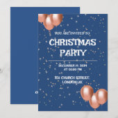 CARTE D'INVITATION DE NOËL (Devant / Derrière)