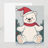 Carte d'invitation de Noël (Devant / Derrière)