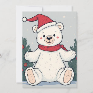 Carte d'invitation de Noël