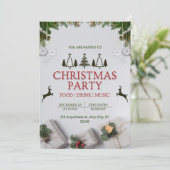 Carte d'invitation de Noël (Debout devant)