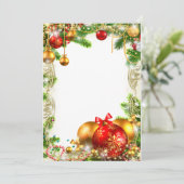 CARTE D'INVITATION DE NOËL (Debout devant)