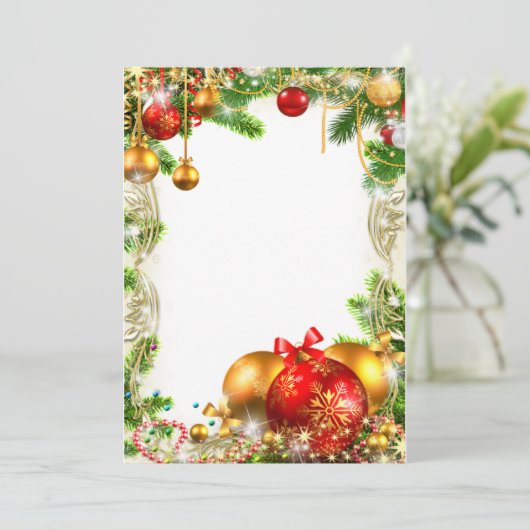 CARTE D'INVITATION DE NOËL (Debout devant)