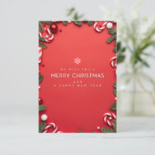 Carte d'invitation de Noël (Debout devant)