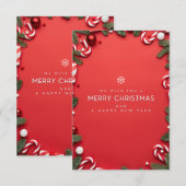 Carte d'invitation de Noël (Devant / Derrière)