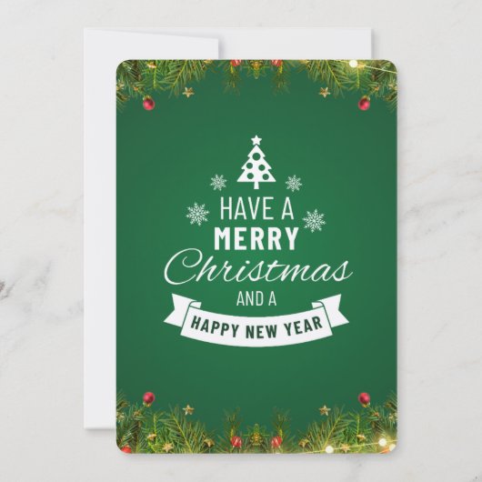 Carte d'invitation de Noël (Dos)