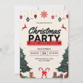 Carte d'invitation de Noël (Devant)