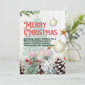 Carte d'invitation de Noël (Debout devant)