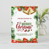 carte d'invitation de Noël (Debout devant)