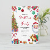 Carte d'invitation de Noël Cookie & Candy (Debout devant)