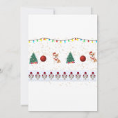 Carte d'invitation de Noël de chien 5 x 7 (Dos)