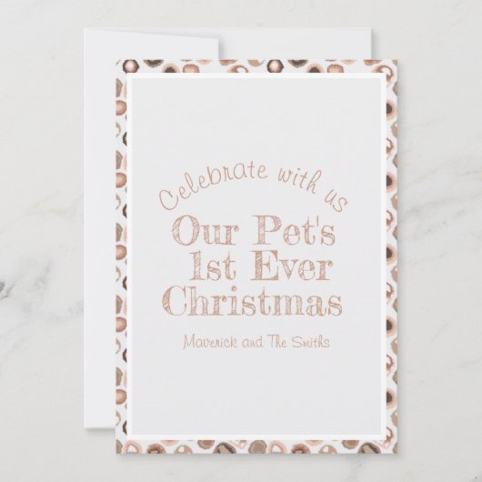 Carte d'invitation de Noël floue (Devant)