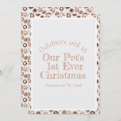 Carte d'invitation de Noël floue (Devant / Derrière)