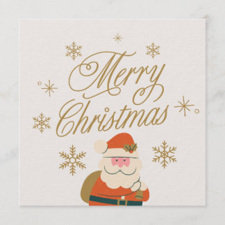 Carte d'invitation de Noël joyeux