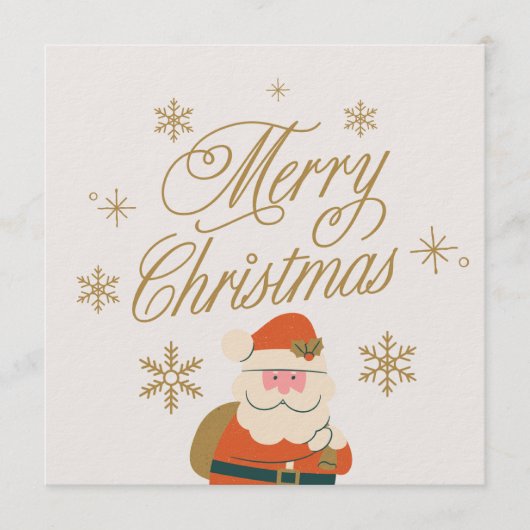 Carte d'invitation de Noël joyeux (Devant)