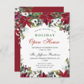 Carte d'invitation de Noël Open House (Devant / Derrière)