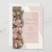 Carte d'invitation de Noël Pour nous est né (Devant)