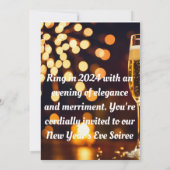 CARTE D'INVITATION DE NOUVELLE ANNÉE (Dos)