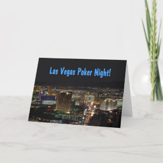 Carte d'invitation de nuit de tisonnier de Las