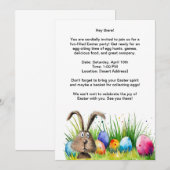 Carte d'invitation de Pâques (Devant / Derrière)