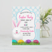 Carte d'invitation de Pâques (Debout devant)