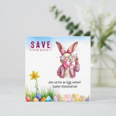 Carte d'invitation de Pâques (Debout devant)