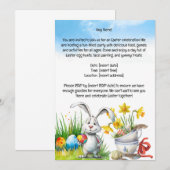 Carte d'invitation de Pâques (Devant / Derrière)