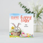 Carte d'invitation de Pâques (Debout devant)