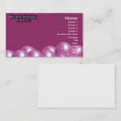 Carte d'invitation de partie (Devant / Derrière)