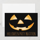 Carte d'invitation de partie de Halloween de (Devant / Derrière)