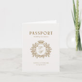 Carte d'invitation de passeport de mariage de dest (Devant)