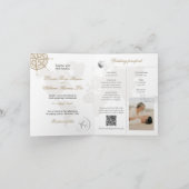 Carte d'invitation de passeport de mariage de dest (Intérieur)