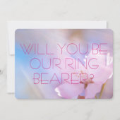 Carte d'invitation de porteur de bague de mariage (Devant)