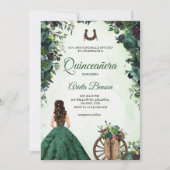 Carte d'invitation de Quinceañera représentant une (Devant)