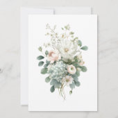 Carte d'invitation de réception de mariage à motif (Dos)