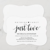 Carte d'invitation de réception de mariage en fuit (Devant / Derrière)