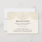 Carte d'invitation de réception de mariage Lumière (Devant)