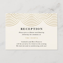 Carte d'invitation de réception de mariage Lumière