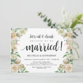 Carte d'invitation de réception de mariage précipi (Debout devant)