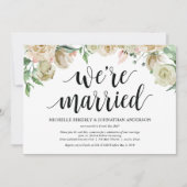 Carte d'invitation de réception de mariage printan (Devant)