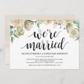 Carte d'invitation de réception de mariage printan (Devant / Derrière)