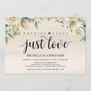 Carte d'invitation de réception de mariage printan