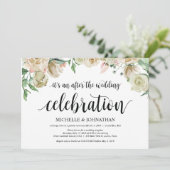 Carte d'invitation de réception de mariage printan (Debout devant)
