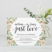 Carte d'invitation de réception de mariage printan (Debout devant)