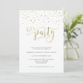 Carte d'invitation de réception de mariage soirée (Debout devant)