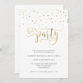 Carte d'invitation de réception de mariage soirée (Devant / Derrière)