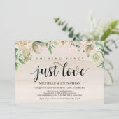 Carte d'invitation de réception de mariage sur le  (Debout devant)