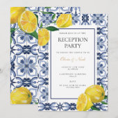 Carte d'invitation de réception en carrelage de ci (Devant / Derrière)