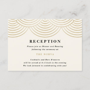 Carte d'invitation de réception Lumières guirlande