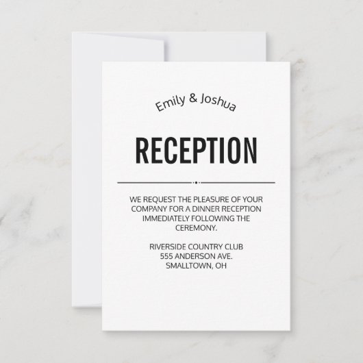 Carte d'invitation de réception modèle mariage per (Devant)